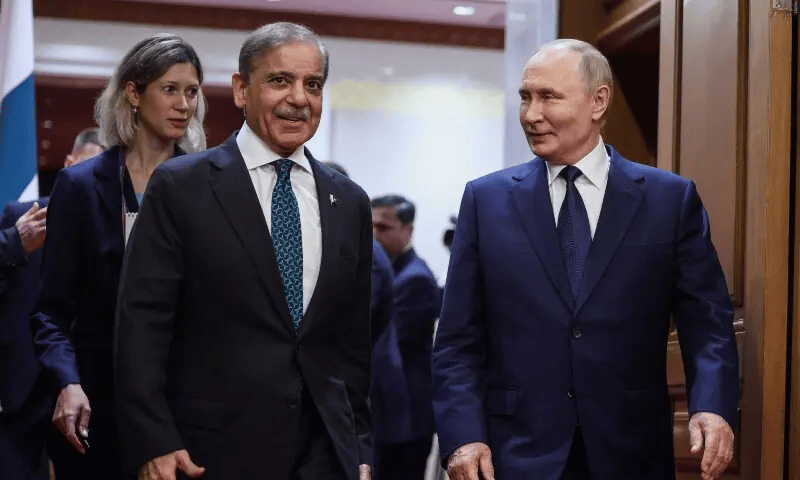 Meeting between Russian President and Pakistani Prime Minister