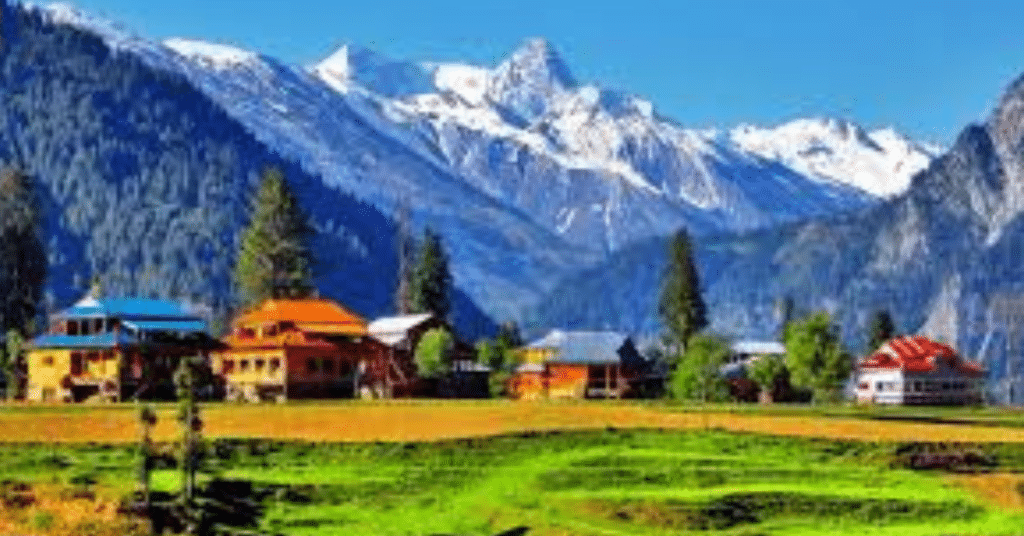 Arang Kel village in Neelum Valley, a popular Kashmir tourism spot
