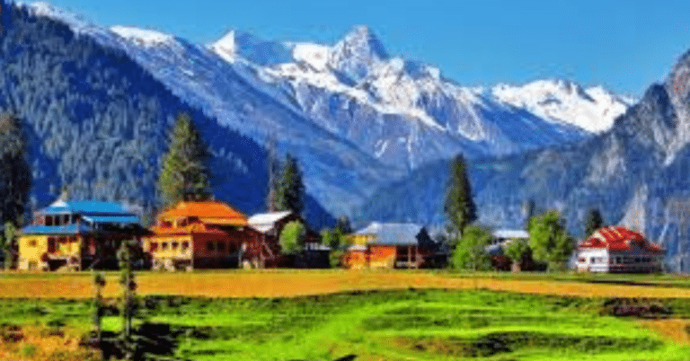 Arang Kel village in Neelum Valley, a popular Kashmir tourism spot