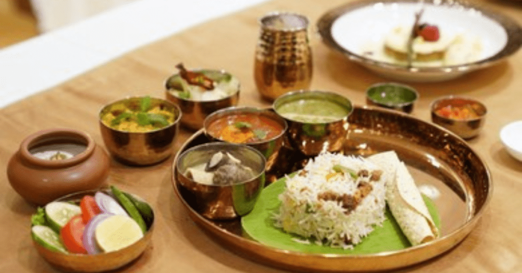 Kashmiri wazwan feast platter symbolizing kashmiri culture and tradition