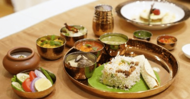 Kashmiri wazwan feast platter symbolizing kashmiri culture and tradition