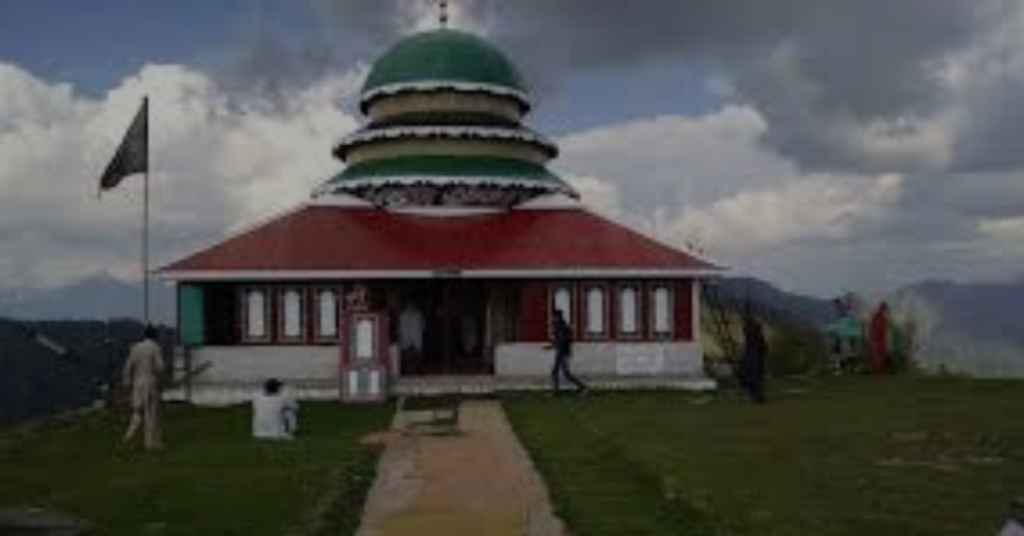 Panoramic view of Pir Chinasi shrine and mountains in Azad Kashmir