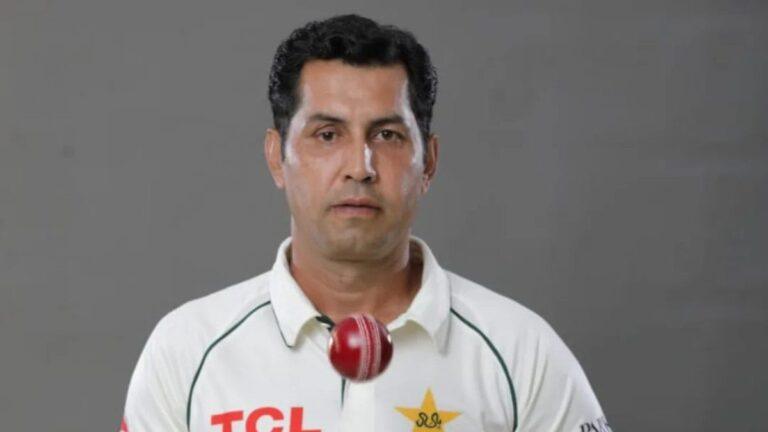 Asif Afridi celebrates five-wicket haul on Test debut in Rawalpindi