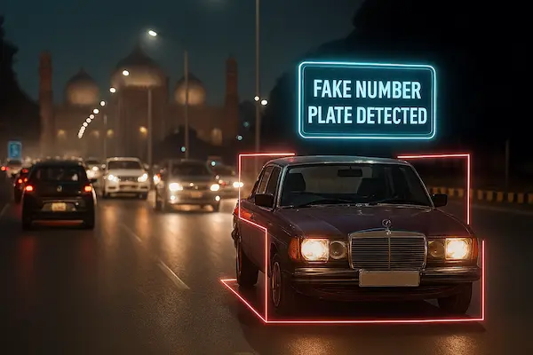 Punjab AI Fake Number Plate Detection