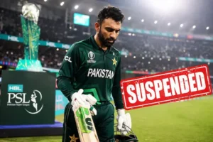 Fakhar Zaman suspended PSL match in the scene stadium